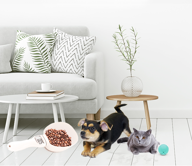 Cuchara para Comida de Mascotas con Balanza